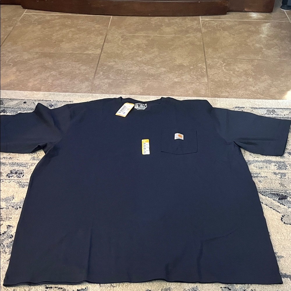 Carhartt Men's Dark Blue Short Sleeve Tee